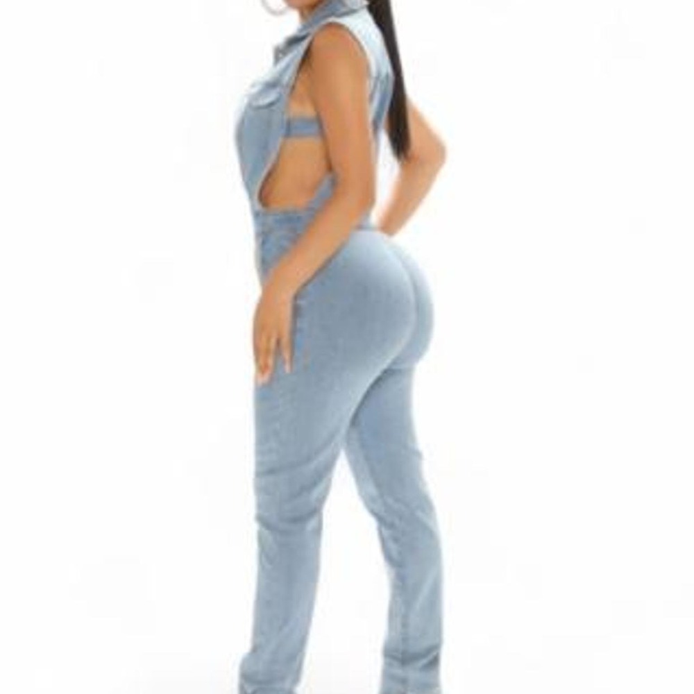 Women's Western Superstar Denim Jumpsuit Side Strap Sexy Denim Jumpsuit